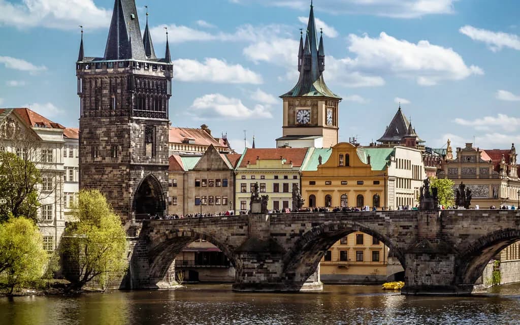 Charles Bridge over the Vltava