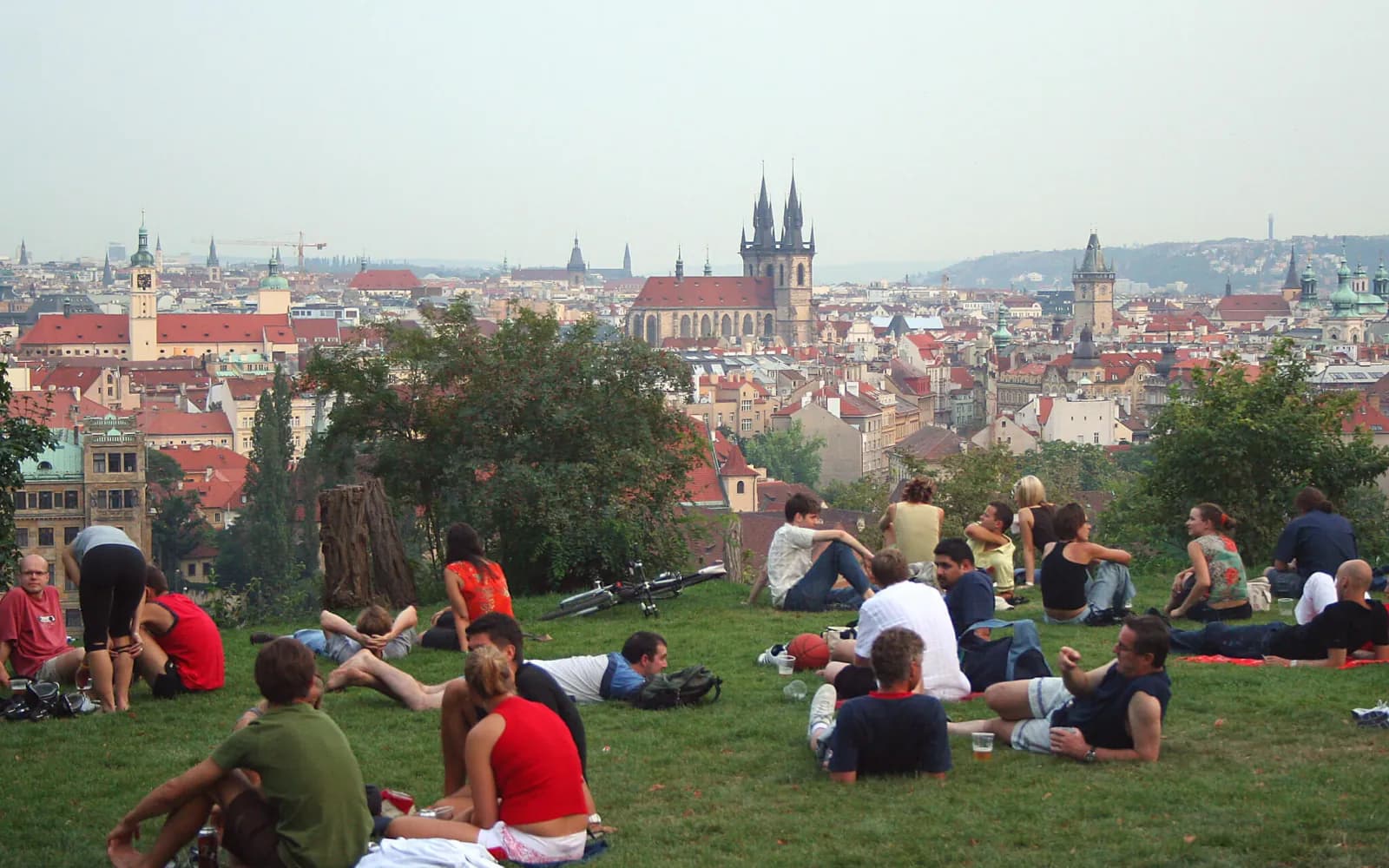 Letná Beer Garden under the chestnut trees